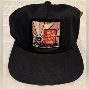 Anti Social Social Club “Appearing Normal Cap” OS SnapBack in Black